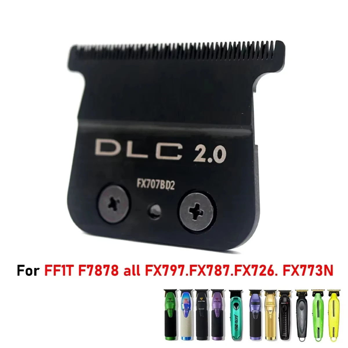 Professional Barber Trim Barbershop Original Replacement Carbon Steel Knife Head DLC Blade for BAB787 &707Z JUCAI PRO F7878