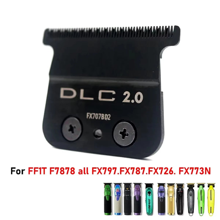 Professional Barber Trim Barbershop Original Replacement Carbon Steel Knife Head DLC Blade for BAB787 &707Z JUCAI PRO F7878