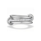 LATS Two-Color Three-Ring 14K Gold Plating Copper Ring for Women Ins Style Stacking Jewelry Fashion Accessories