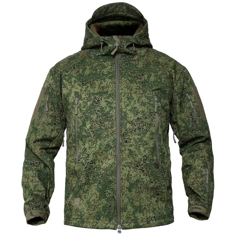 Tactics Jackets Men Outdoors Hunting Clothes Windproof Waterproof Coats Mens Camouflage Male Soft Shell Outdoor Fleece Jacket