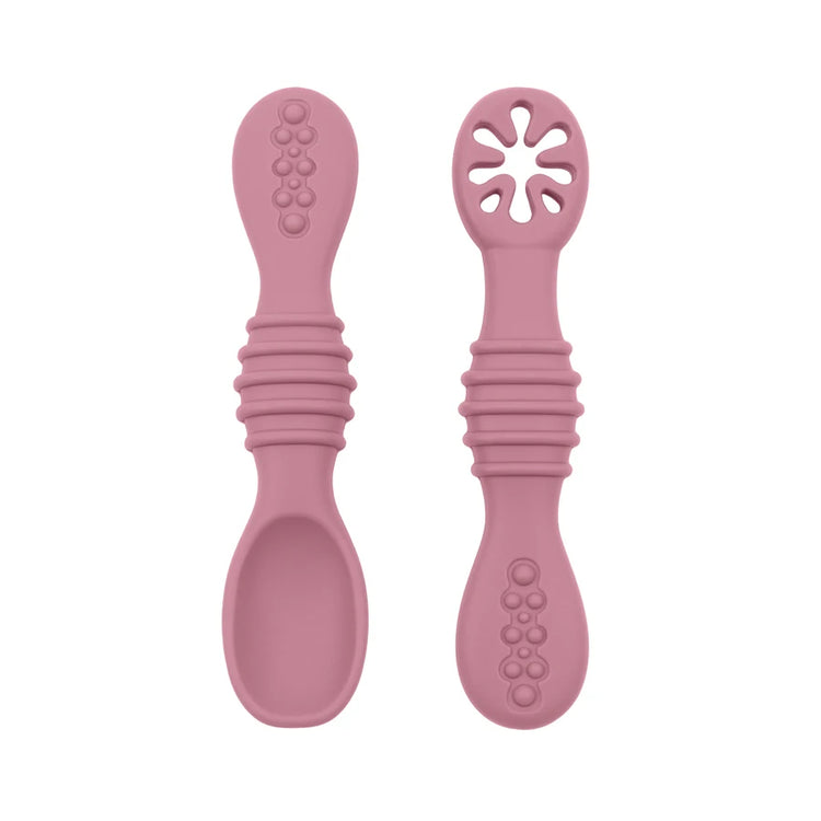 Baby Silicone Grinding Training Spoon Feeding Complementary Food Rice Paste Double Headed Soft Spoon Sticky Licking Rod