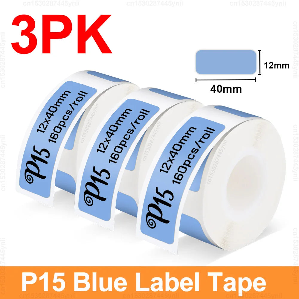 P15 Thermal Label Printer Similar as D11 D110 D101 Marklife P15 Mini Label Maker Handheld Label Machine with Adhesive Label Tape