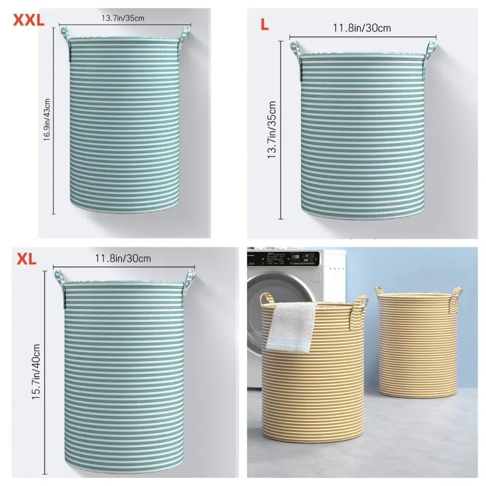 Foldable Laundry Basket Large Capacity Dirty Clothes Storage Bag Cotton and Linen Household Sundries Children Toys Organizers