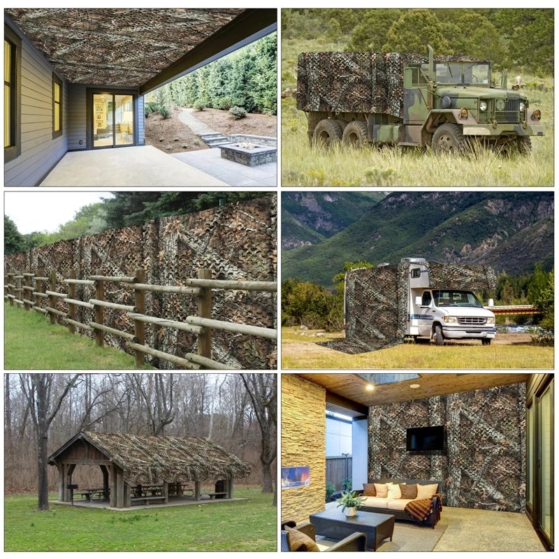 Camouflage Net Bulk Roll Mesh Cover Blind for Hunting Decoration Sun Shade Party Camping Outdoor Camo Netting awning jungle