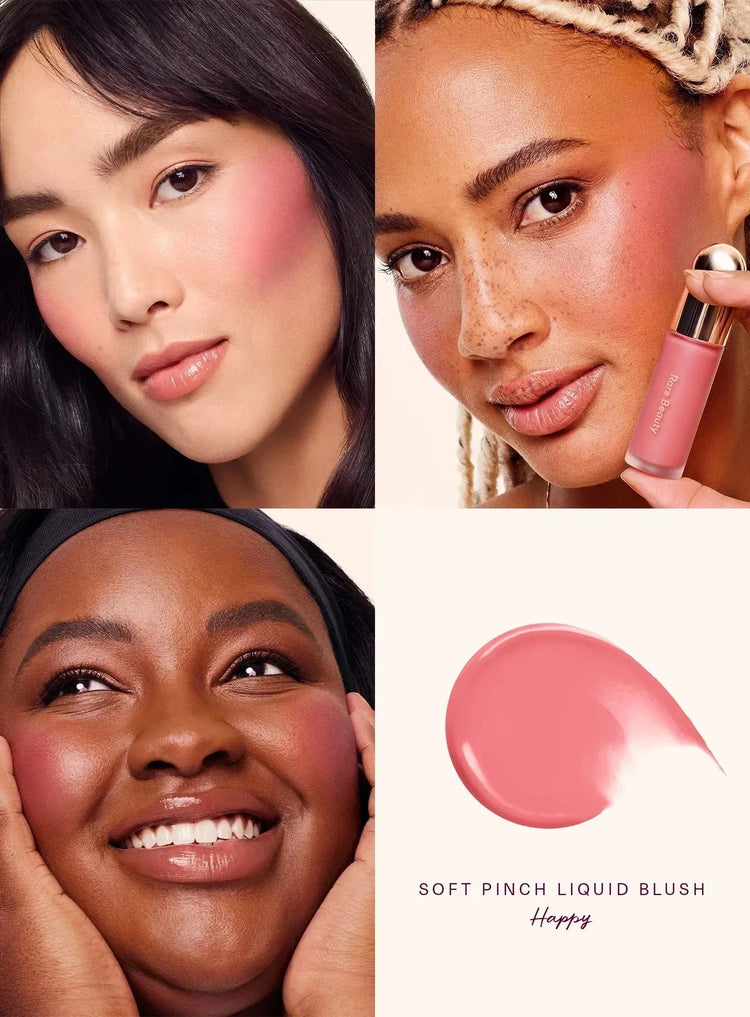 Rare Beauty Liquid Blush Shimmer Powder Blush Elastic Blush Easy-to-Blend Blush Lipstick Highlighter Long-Lasting Makeup Natura