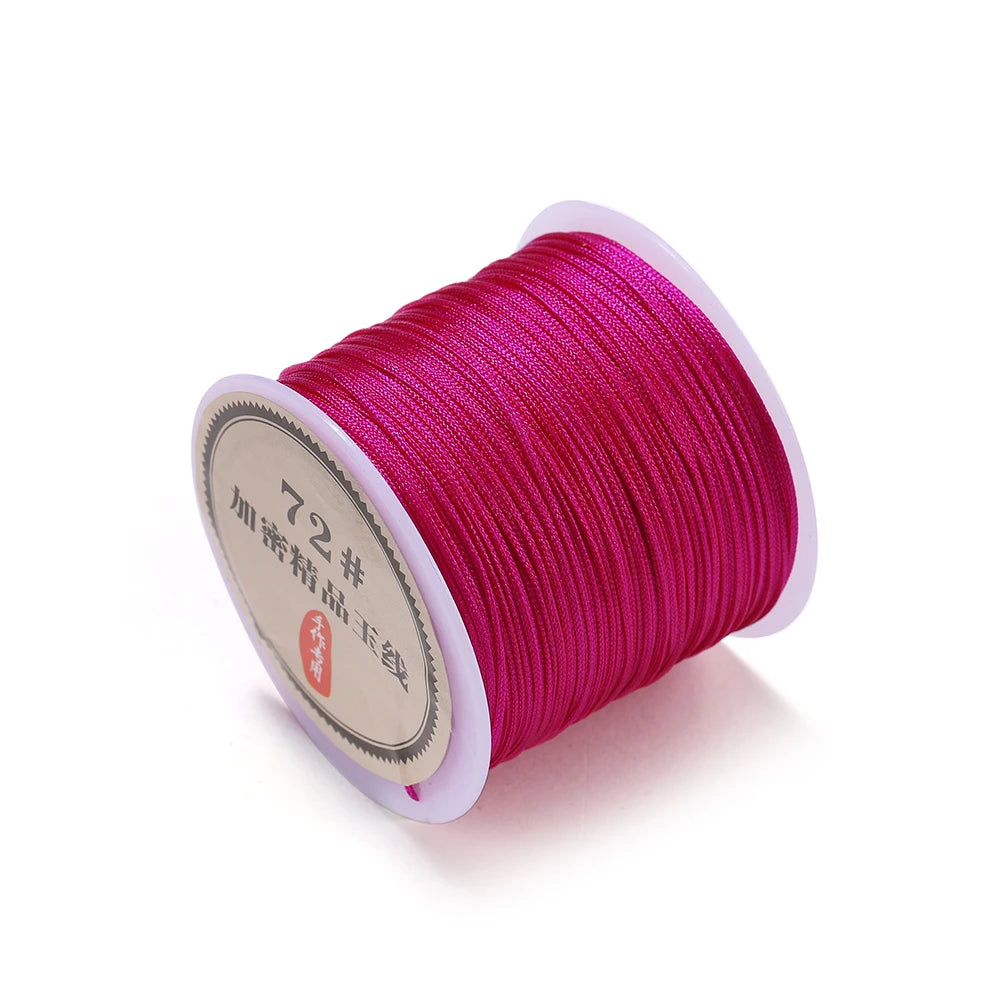 10/50M 0.8mm Nylon Thread Cord Macrame Rope Bracelet Braided String For DIY Tassels Beading String Jewelry Making Accessories