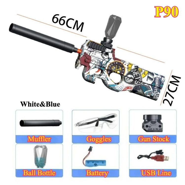 Electric Ball Blaster Toy Gun M416/AK Shooting Sport Game Outdoor High Speed Rechargeable Outdoor Game Perfect Gift for Boys
