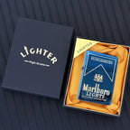 Marlboro Grinding Wheel Lighter, White Paint Green Label Red Label, Multi-color Selection, Men's Gift Wholesale