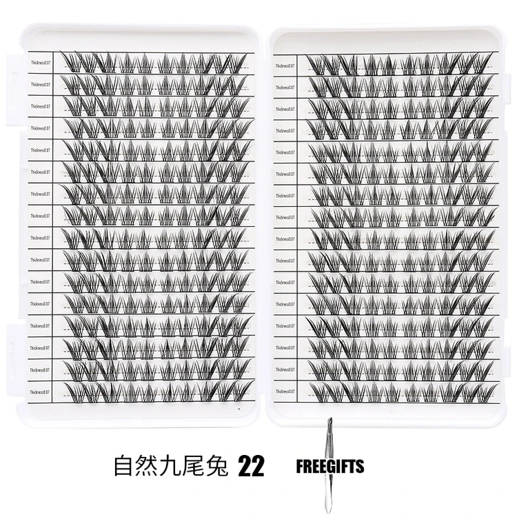 Individual Lashes Eyelash Book Clusters Extensions False Eyelash DIY at Home Cluster Eyelash Extensions Makeup Kit Lashes