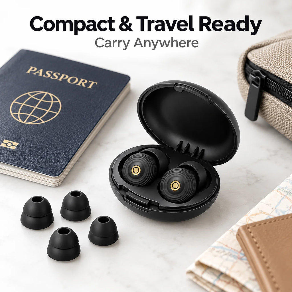 Reusable Silicone Ear Plugs, Soft Noise Reduction Earplugs for Sleeping Work Study Travel Noise Protection