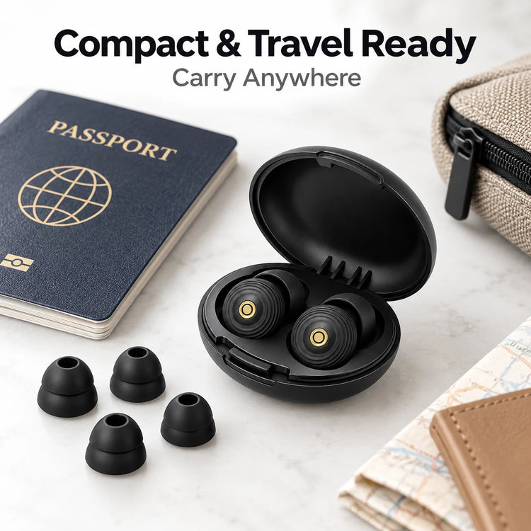 Reusable Silicone Ear Plugs, Soft Noise Reduction Earplugs for Sleeping Work Study Travel Noise Protection