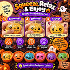 1-5PCS Halloween Unicorn Dumpling Squishy Blind Box Animal Ears Slow Rebound Squeeze Fidget Sensory Stress Relief Gift Pack