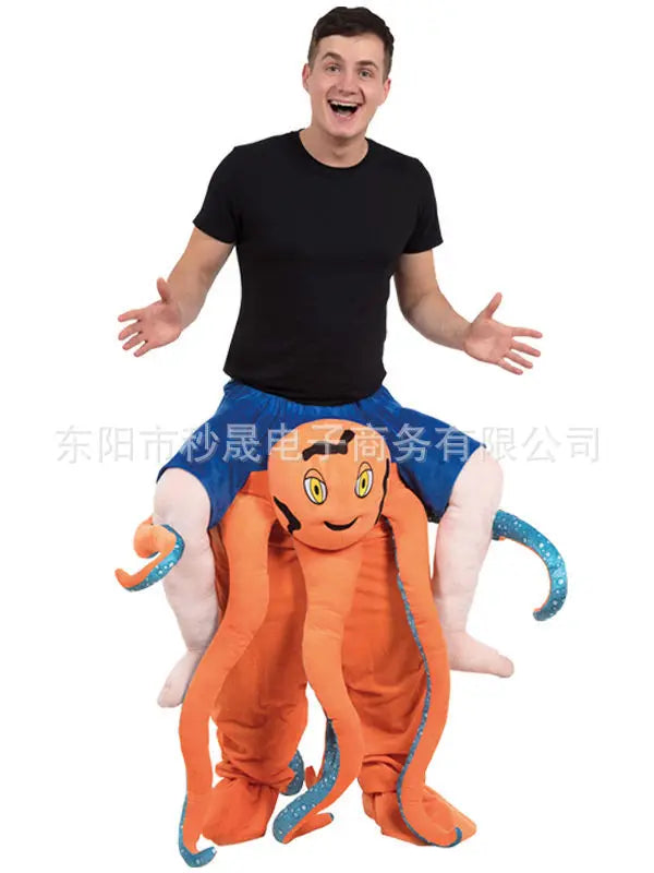 2023 New Animal Doll Prosthetic Leg Pants Halloween Spoof Costume Magic Back Pants