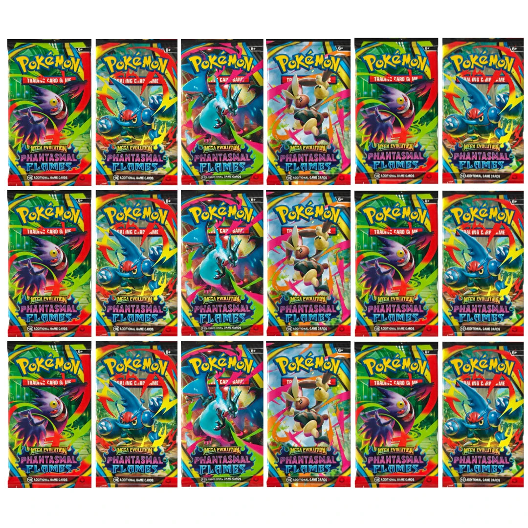 360PCS TCG Mega Evolution Phantasmal Flames Trading Card Gengar Heracross Lopunny Charizard X Anime Collectible Collection Gift