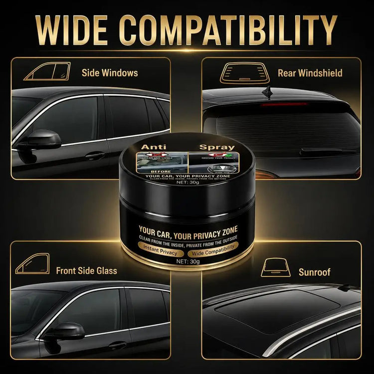 Professional Auto Glass Anti-Peep Cleaning Paste Deep Clean Stain Dust One-Way Privacy Vision All Glass Surfaces Adaptable