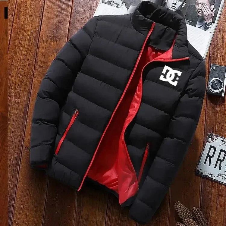 Outdoor camping men's thick jacket jacket men's winter clothing fashion stand collar warm jumpsuit men's jacket 2024 new item