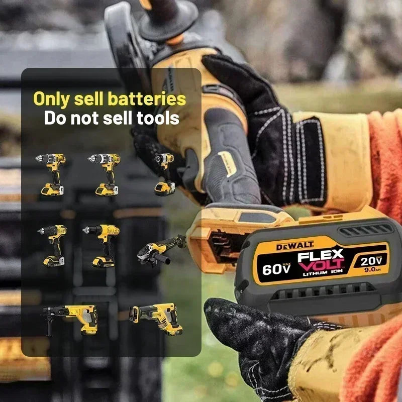 100%Original Dewalt Battery 20V 6Ah 9Ah Tool Battery DCB206 DCB205 DCB200 DCF887 DCG405 DCD791 DCF922 DCF850 DCD805 tool battery