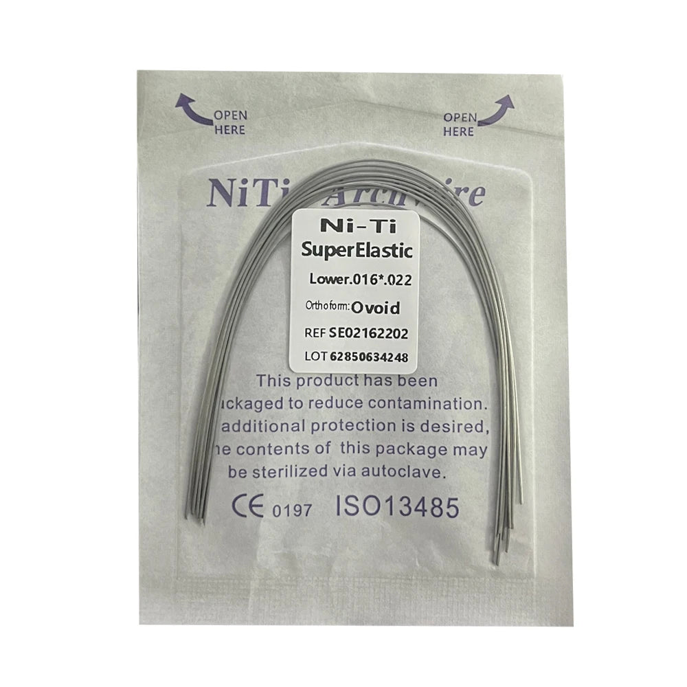 10pcs/Pack AG Dental Orthodontic Arch Wires NITI  Round / Rectangular Oval Form Ortho Arch Wire Dentist Tool