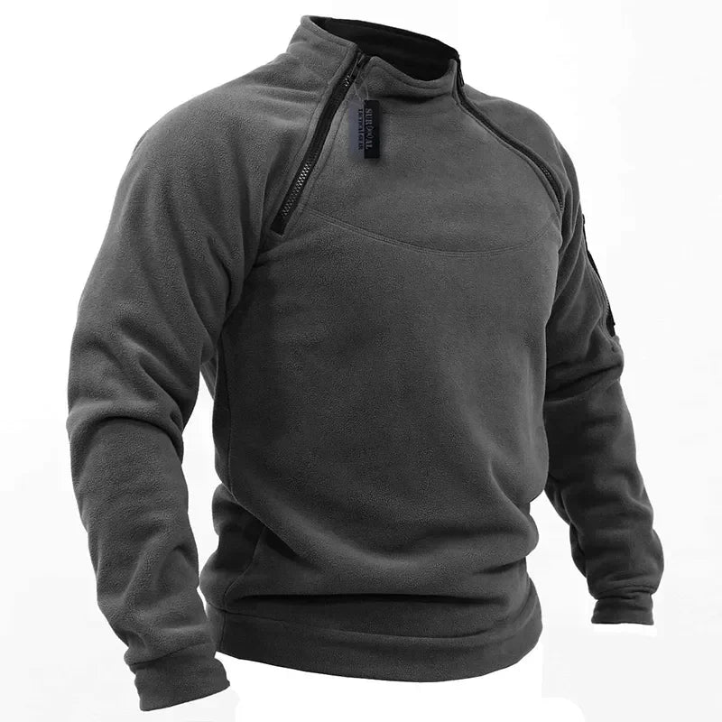 Men Tactical Outdoor Polar Fleece Jacket Hunting Clothes Warm Zipper Pullover Man Windproof Coat Thermal Hiking Hunting Sweater