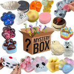 100+ Pieces Assorted Squishy Figures Blind Box Surprise Toys Slow Rising Soft Fidget Toys Featuring Giant Gorilla Moai Head gift