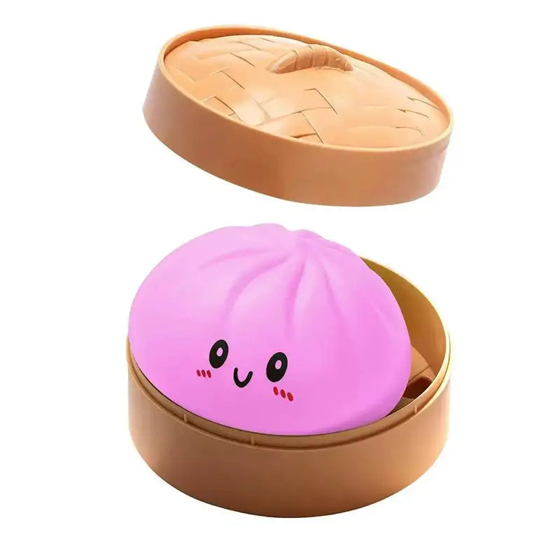 Simulation Glowing Dumpling Slow Rebound Stress Ball Soft Fidget Toy Stress Relief Decor For Home Office Birthday Gift