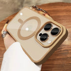 Luxury For Magsafe Transparent Case For iPhone 17 16 15 14 13 12 11 Pro Max Plus Air Magnetic Wireless Charge Cases Clear Cover