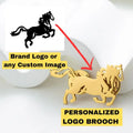 Personalized Company logo Painting Image Custom Brooch Lapel Pins Stainless Steel Collar Pin Gift Badges Jewelry for Clothes