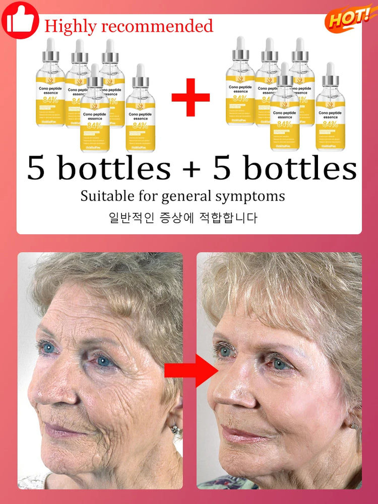 Collagen Peptide Serum for Face Hydrating Skin Renewal Essence Smooth Looking Skin Beauty Treatment.Unisex