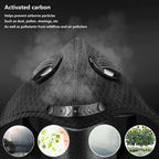 SHIZIWANGRI Cycling Face Mask Sport Washable Reusable with Filter Dust Mask Facemask for Men Bandana Actived Carbon Filters