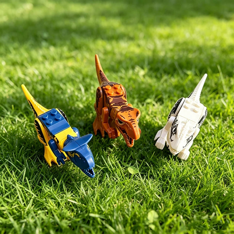 Dinosaur Figures World Building Blocks Set Jurassic Dino Model Educational STEM Bricks DIY Assemble Toys for Kids Birthday Gifts