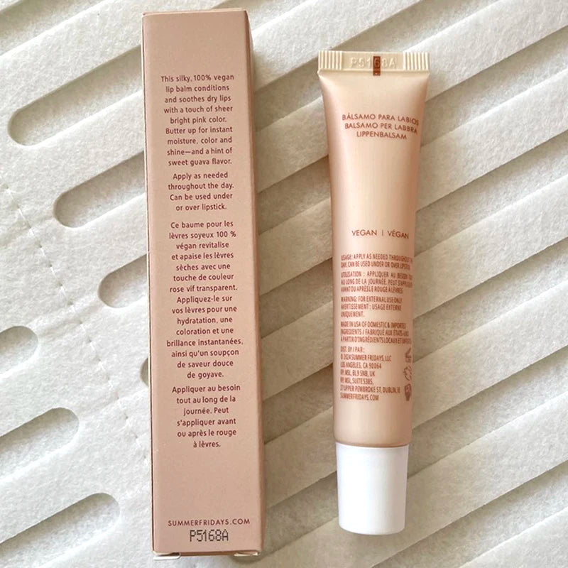Summer Limited Rho Vanilla Beige LipBalm Moisturizing Transparent Lipstick Set Smooth Soft Tube Mirror Lip Gloss Lip Blum Makeup