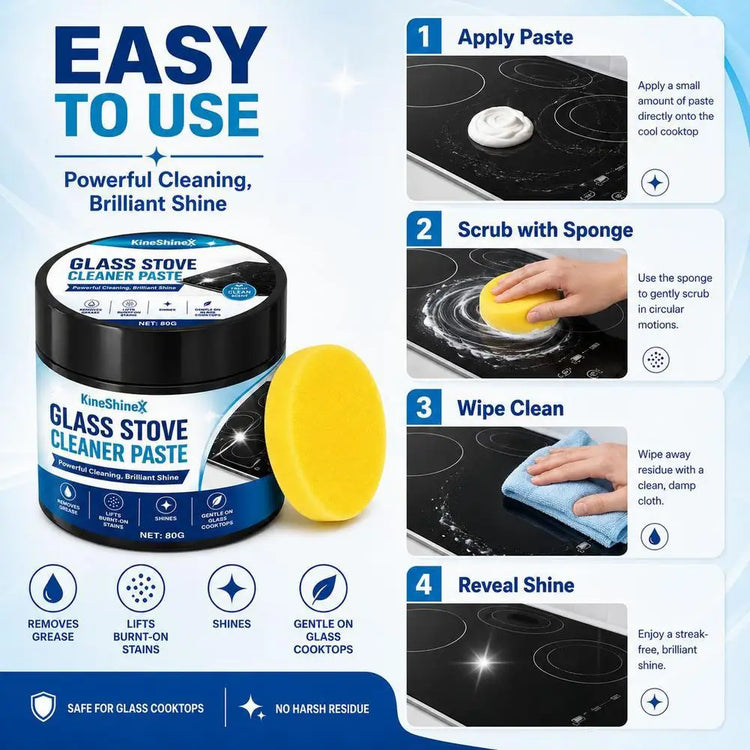 Heavy Duty Stove Oven Cleaner Paste Kitchen Cleaner Concentrated Oil Stain Remover for Range Hood Stove Cookware Cleaning Agent