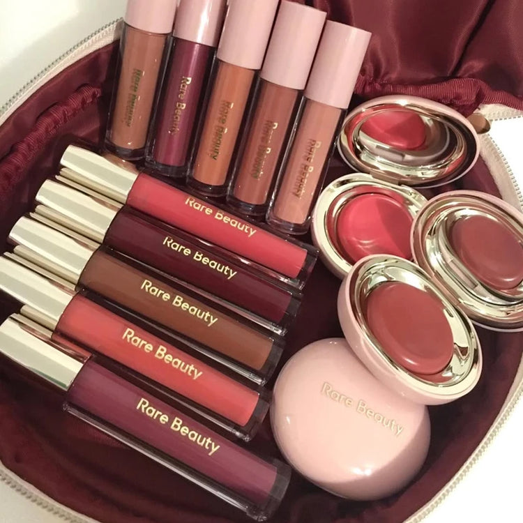 Rare Beauty Lip Gloss Waterproof Non-Stick Cup Lip Glaze Beam Smudge Proof Not Fade Matte Blusher Cream Bronze Contour Liquid