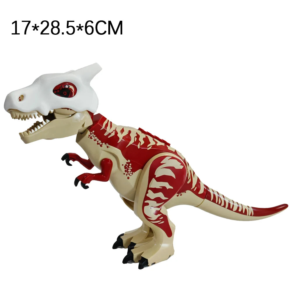 Jurassic Dinosaurs Building Blocks Indominus Rex DIY Big Size Tyrannosaurus Action Figure Models Children Toys Animals Gifts