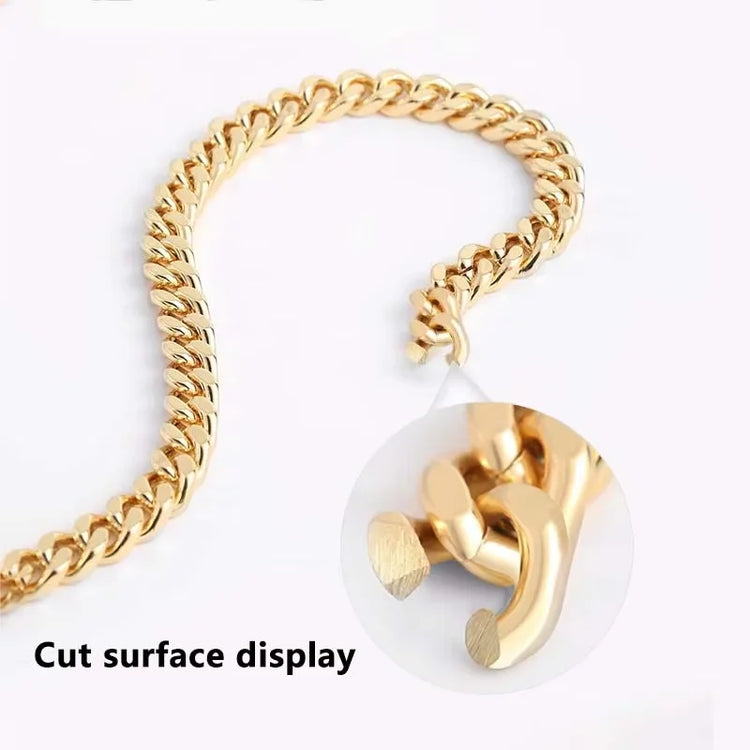 Golden Bag Chain women bag bag chain accessories Metal Extension Chains Crossbody Belt Replacement Bags Strap For Women's Bag