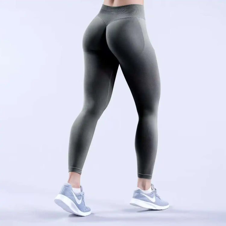 DFXEN Logo Women High Waisted Seamless Yoga Leggings Tummy Control Scrunch Butt Gym Fitness Workout Running Sports Pants