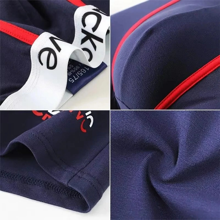 3Pcs Male Panties Cotton Men's Underwear Boxers Breathable Man Boxer Printed Underpants Comfortable Shorts Men Underwear M-3XL