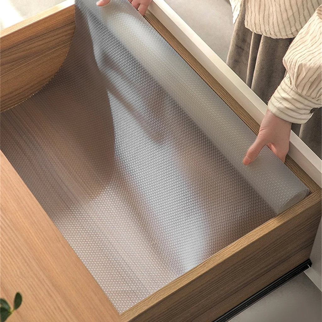 Silicone Anti-slip Mat Non-stick Anti-slip Mat Thickened Drawer Liner for Dressing Table Bathroom Cabinet Tableware Storage Mat