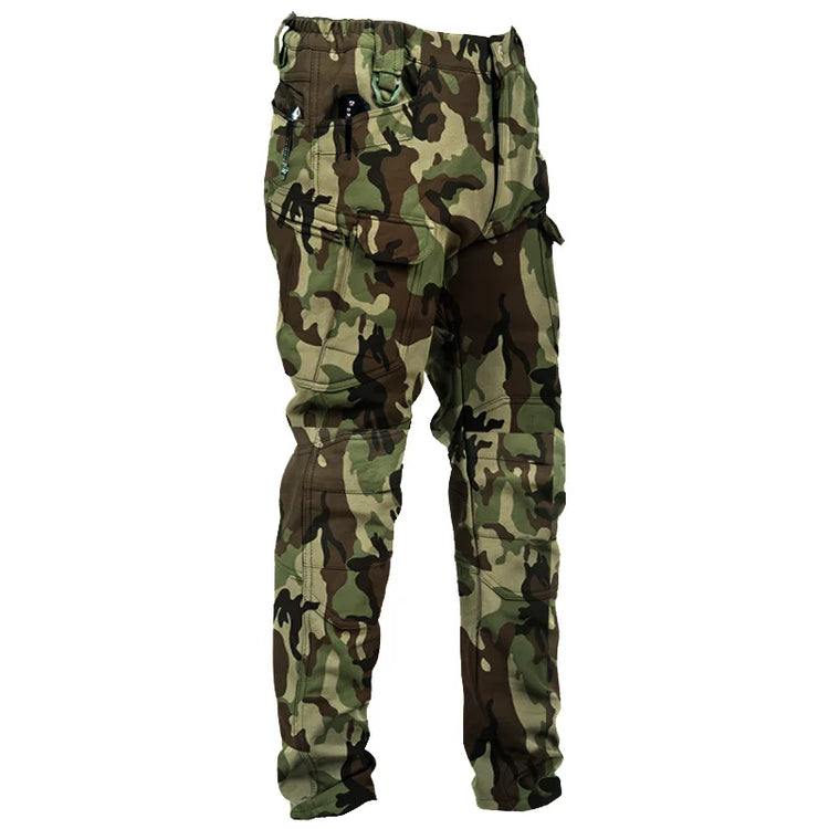 Men's-Slim-Fit-Tactical-Work-Pants-with-Multiple-Pockets,-Windproof-and-Waterproof,-Suitable-for-Winter-Outdoor-Hiking-Pants