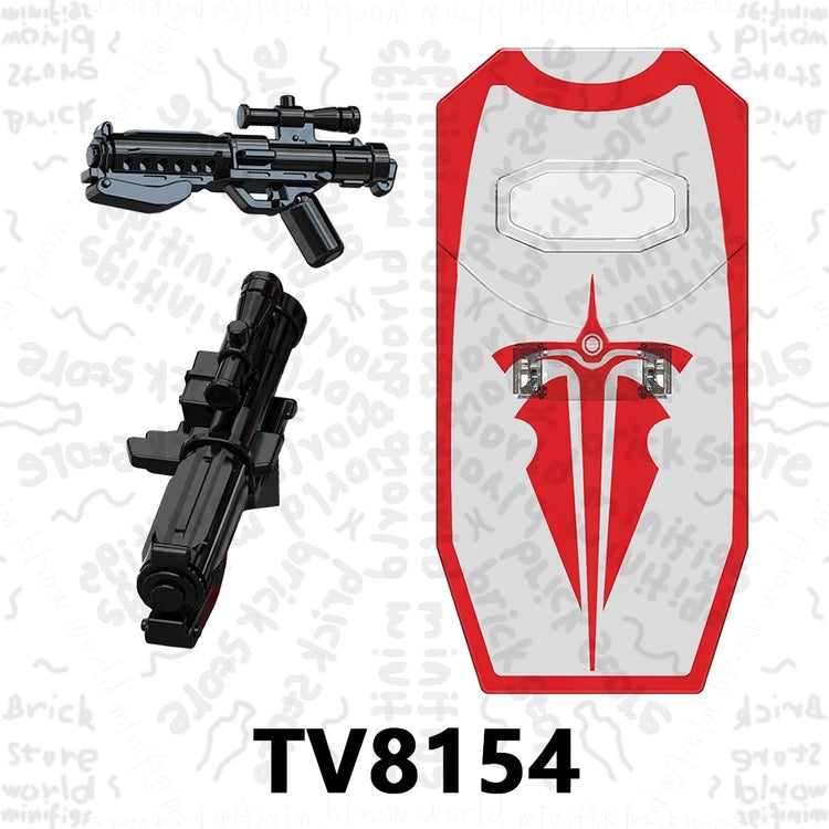 TV6117 TV6118 TV6119 Space War Action Figure Accessories Building Blocks Gift Toys For Children Adult Brick TV6116 TV6115 TV6114