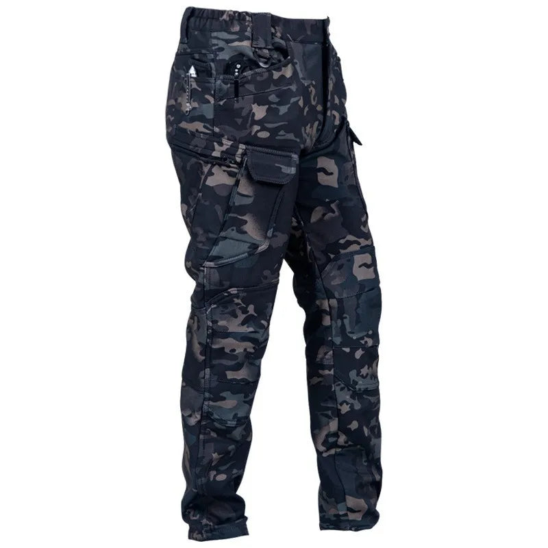 Men's-Slim-Fit-Tactical-Work-Pants-with-Multiple-Pockets,-Windproof-and-Waterproof,-Suitable-for-Winter-Outdoor-Hiking-Pants