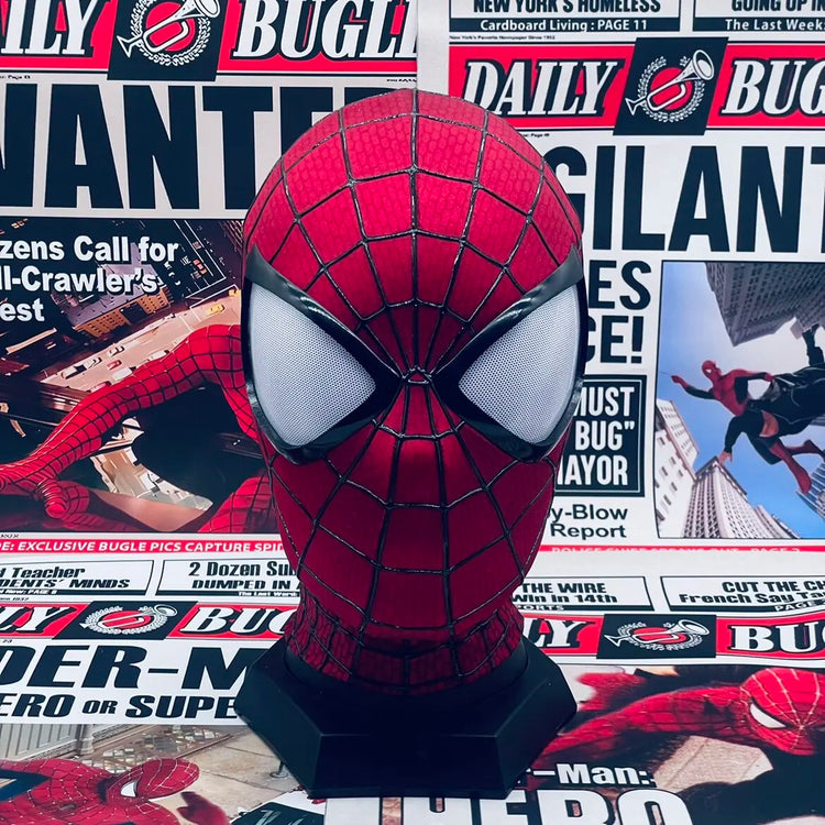 Handmade Spider-Man 2 Movie Accuracy Garfield Version Cosplay Mask Peter Parker Handicraft Collectible Item For Birthday Gifts