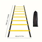Agility Ladder Set 2-10M Speed Training Ladder with Carry Bag for Soccer Football Footwork Coordination Fitness Drills Home Gym