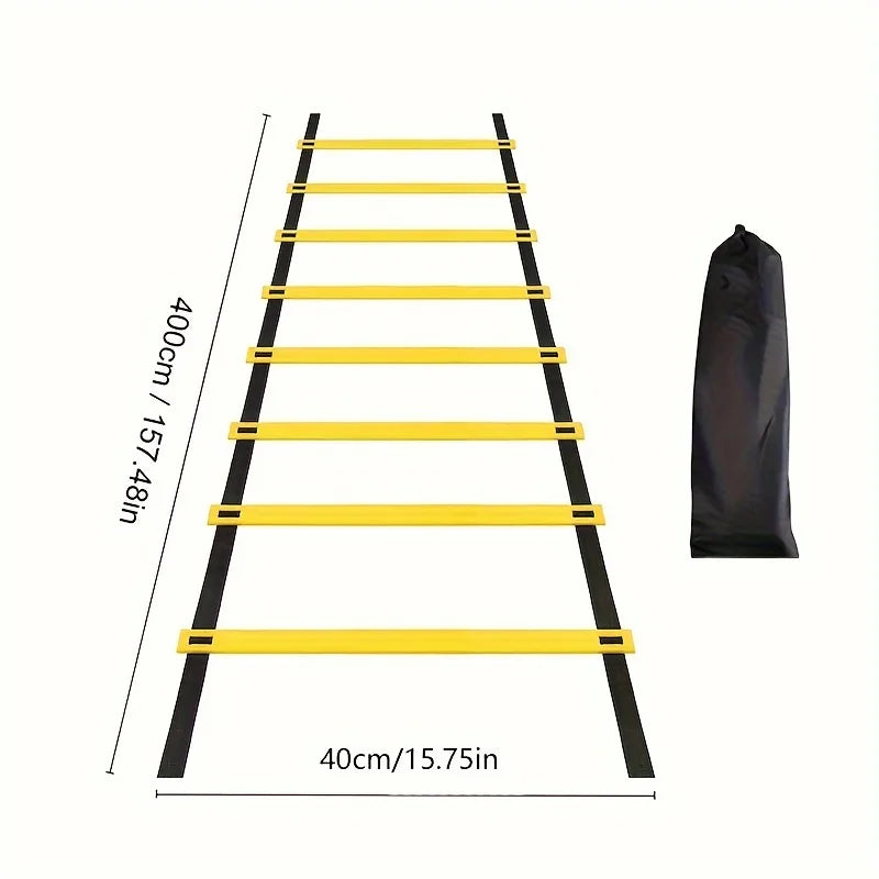 Agility Ladder Set 2-10M Speed Training Ladder with Carry Bag for Soccer Football Footwork Coordination Fitness Drills Home Gym