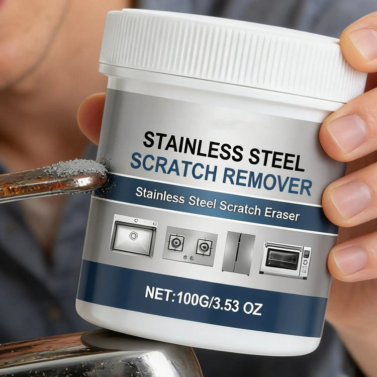100g Stainless Steel Cleaning Paste Pot Pan Dirts Cleaner Oven Polishing Mental Scratch Rust Remover Cookware Cleaning Cream