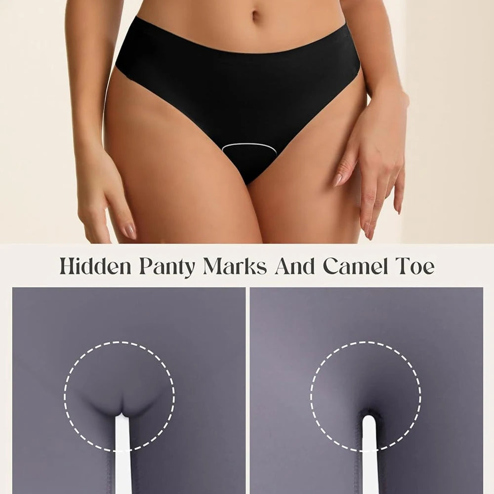 1/3Pcs Anti Cameltoe Proof Panties Avoid Camel Toe Concealer No Show Seamless Thongs Gym Workout Underwear for Leggings Tights