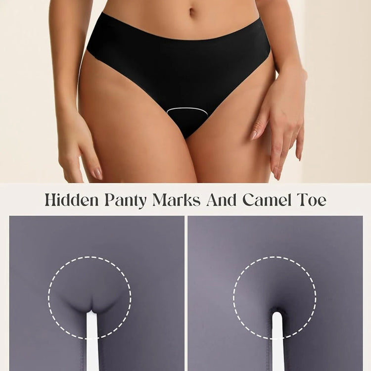 1/3Pcs Anti Cameltoe Proof Panties Avoid Camel Toe Concealer No Show Seamless Thongs Gym Workout Underwear for Leggings Tights