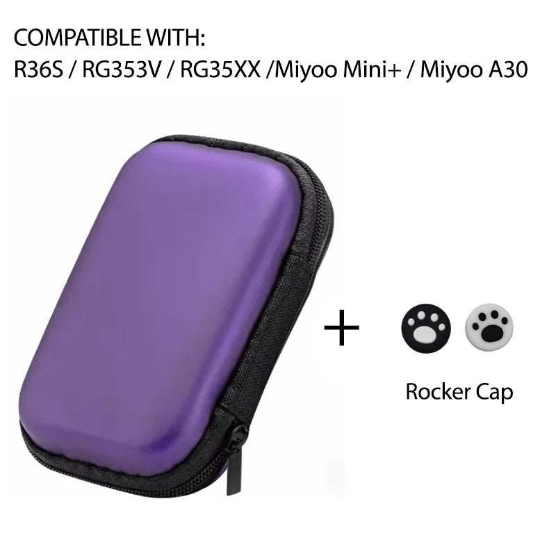 2026 R36S BAG Portable Game Retro Game Console Storage Bag Protective Zipper Carry Bag Eva Hard Handbag For R36S RG353V/ RG35XX