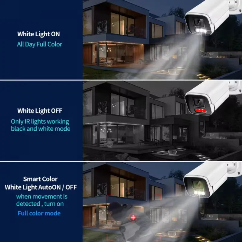 2026 NEW 4K 8MP 4MP IP Camera Outdoor Metal Bullet CCTV Home Security Camera with Audio AHD H.265 Onvif Color Night Vision