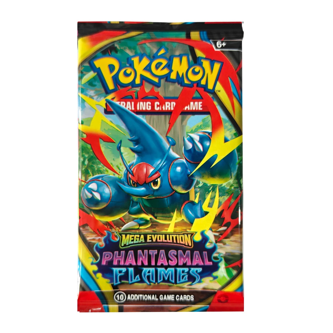 360PCS TCG Mega Evolution Phantasmal Flames Trading Card Gengar Heracross Lopunny Charizard X Anime Collectible Collection Gift